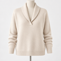 Naomi | Draped V-Neck Sweater