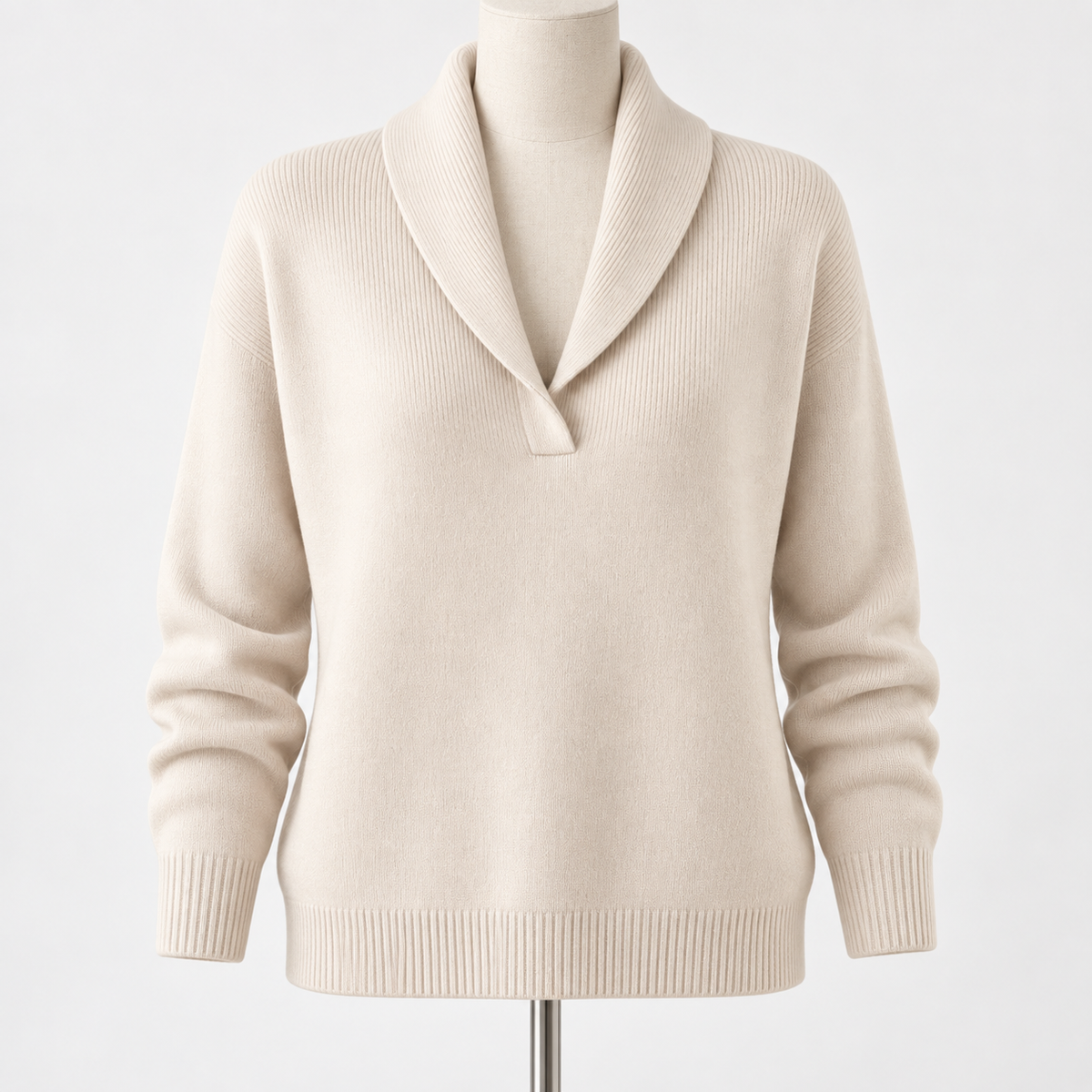 Naomi | Draped V-Neck Sweater