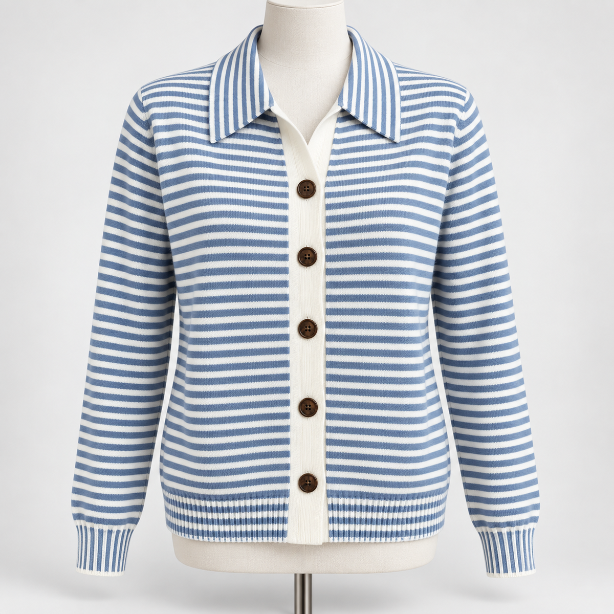 Nala | Striped Button Cardigan