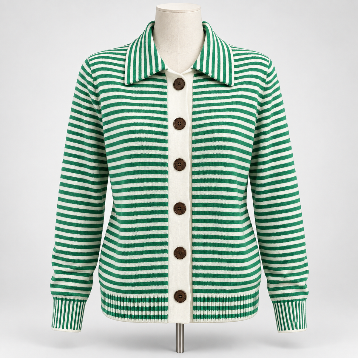 Nala | Striped Button Cardigan