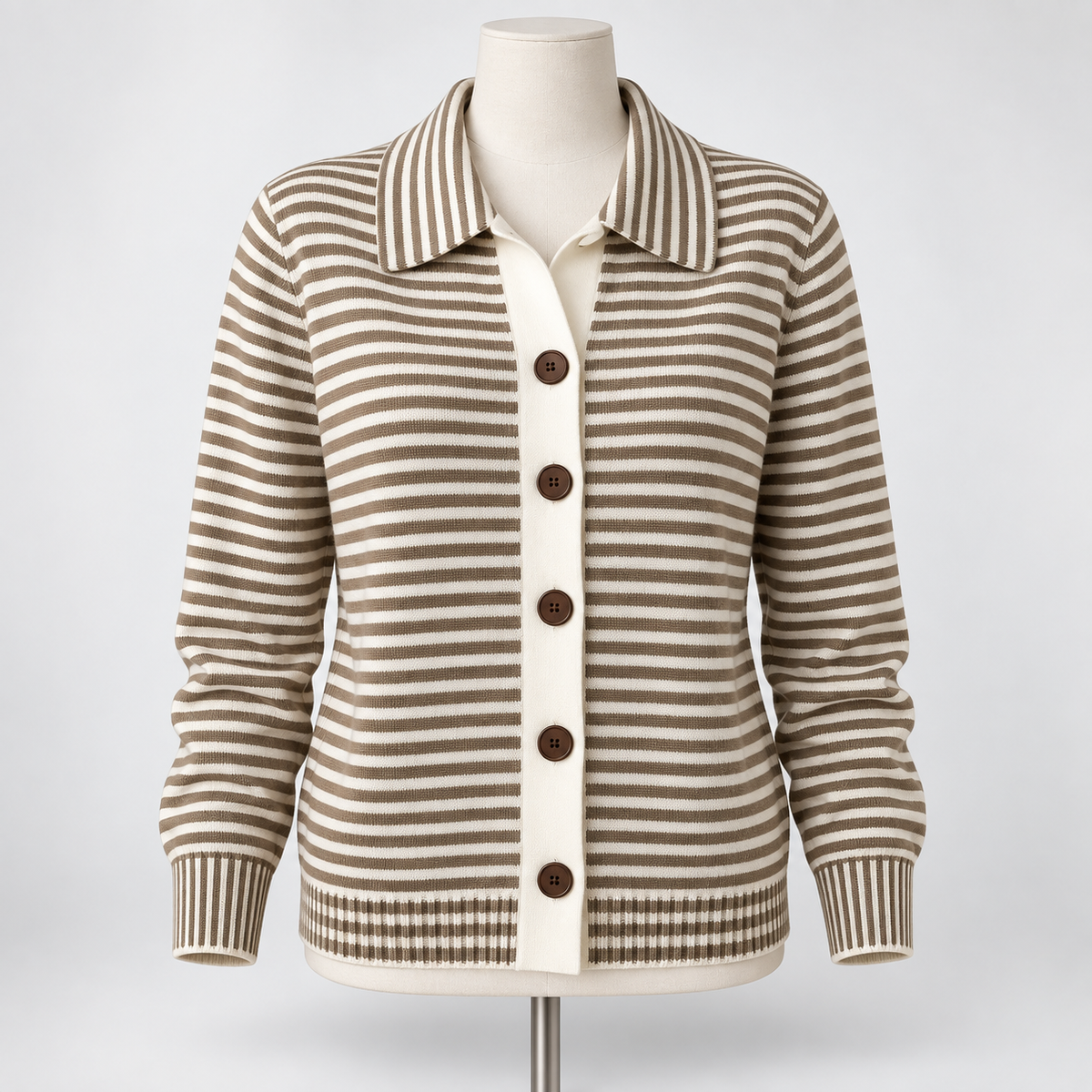 Nala | Striped Button Cardigan