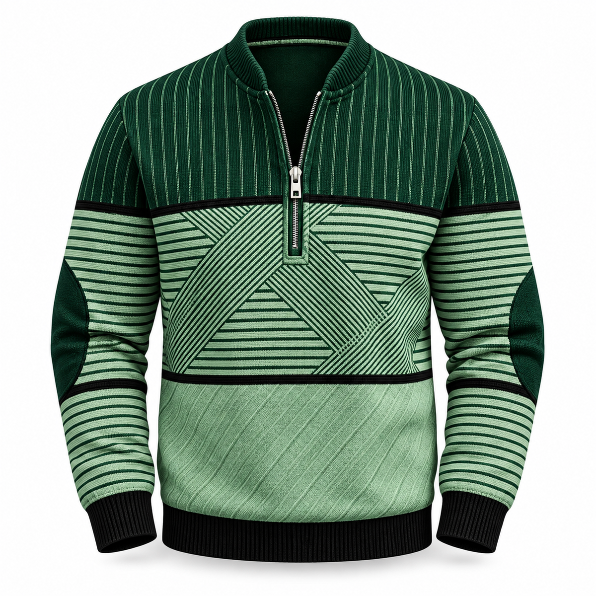 George | Retro Quarter-Zip Sweater
