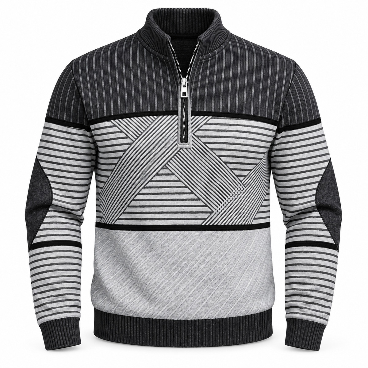 George | Retro Quarter-Zip Sweater