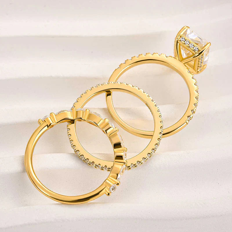 Jaily 3PC Wedding Ring Set