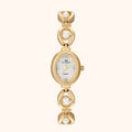 Ladies' Watch Gold – Elegant Design with Pearl White Dial