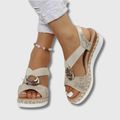 Havelin | Elegant Buckle Wedge Sandals