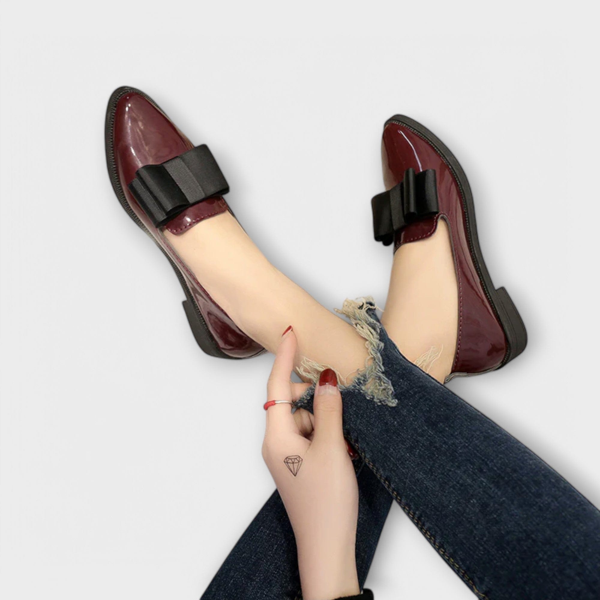 Zaria | Elegant Bow Detail Loafer Loafers