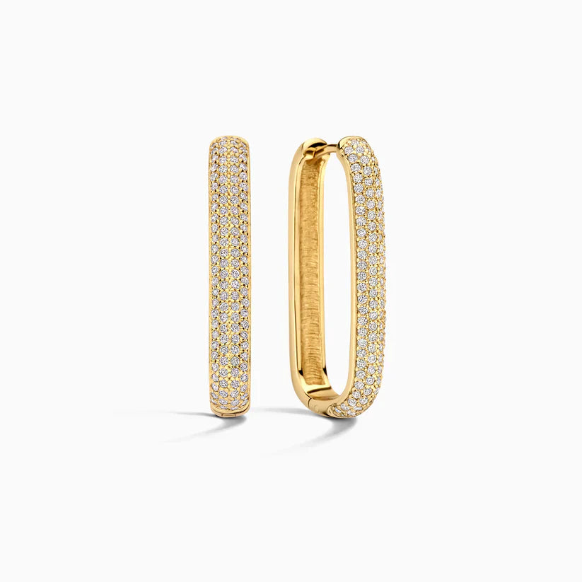Large Icon Pavé Hoops