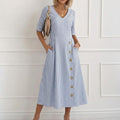 Gertie | Classic Timeless Button-Down Midi Dress
