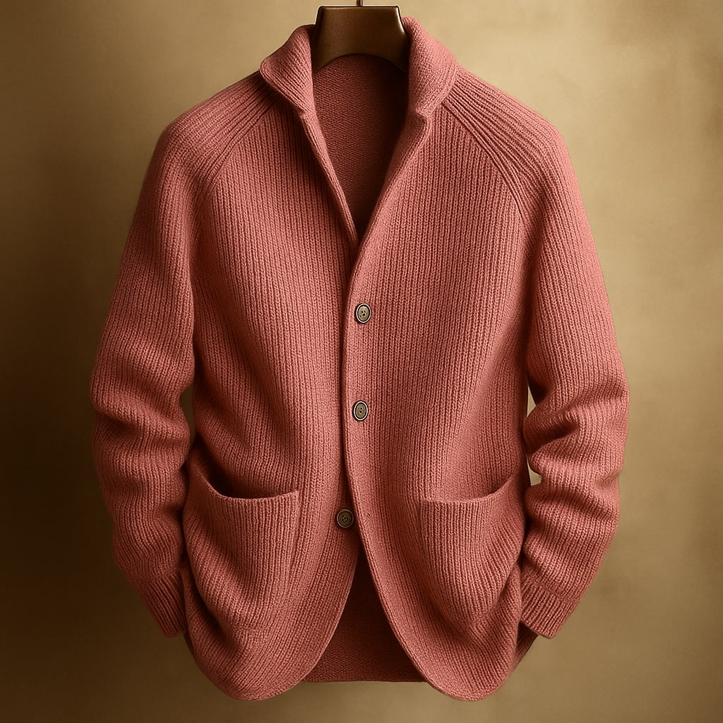 Silvoro - Ribbed Cardigan For Men