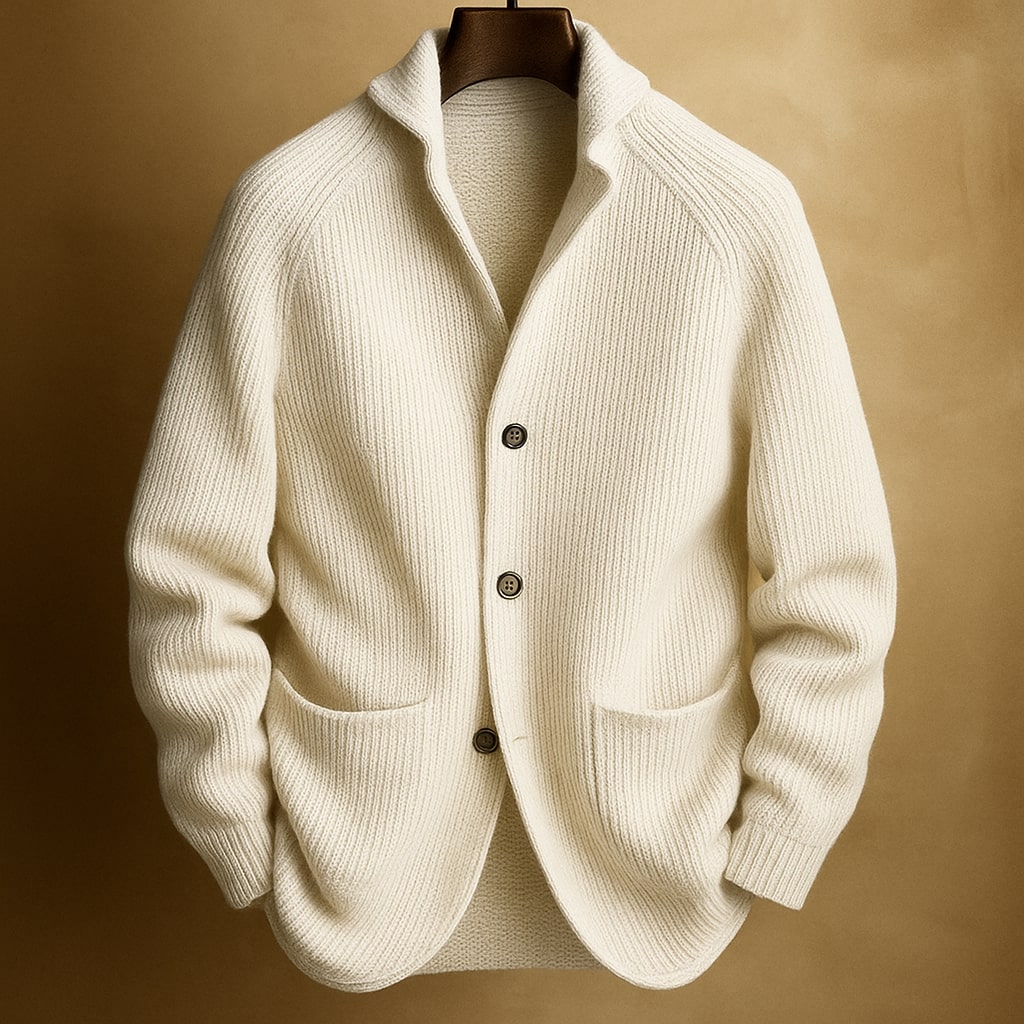 Silvoro - Ribbed Cardigan For Men