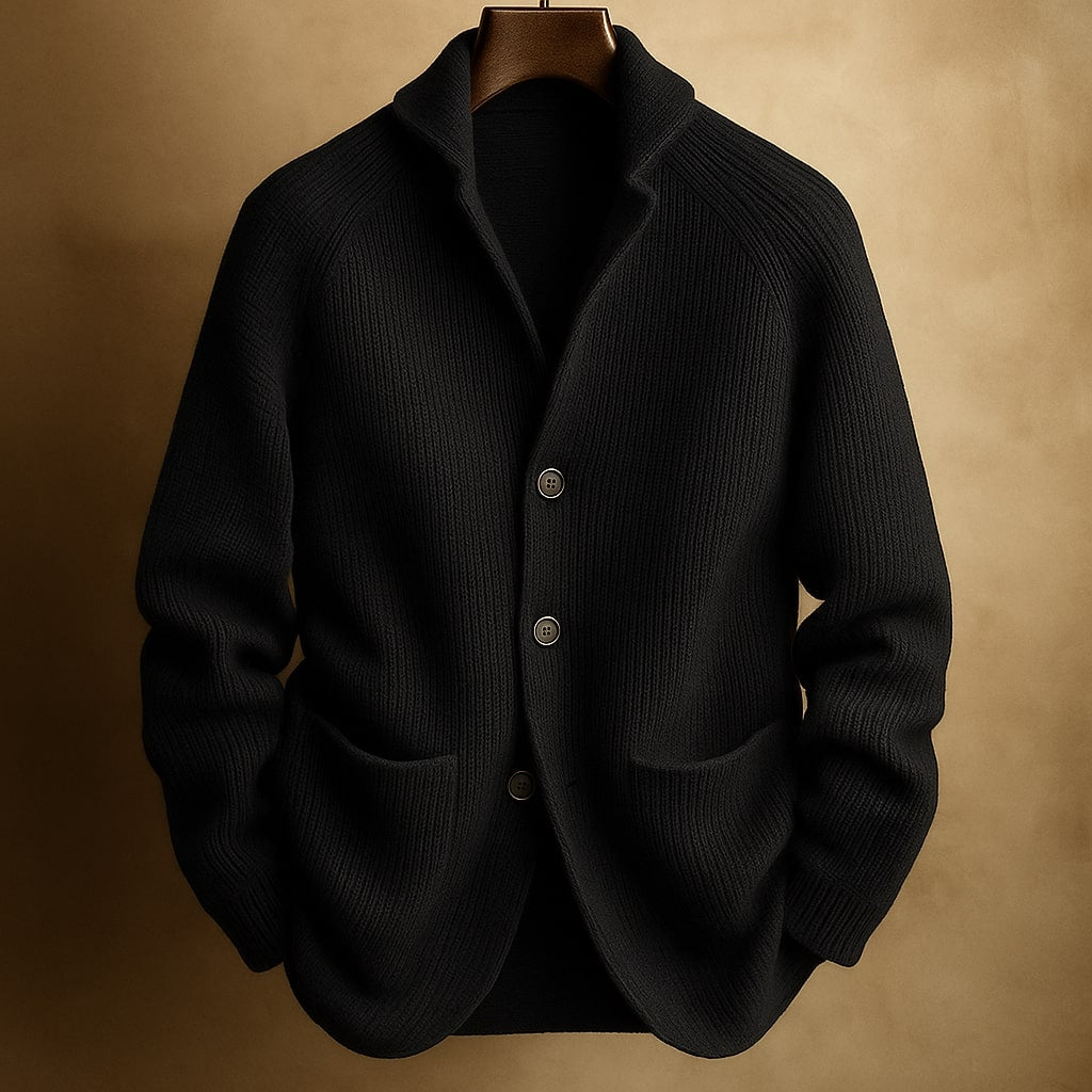 Silvoro - Ribbed Cardigan For Men