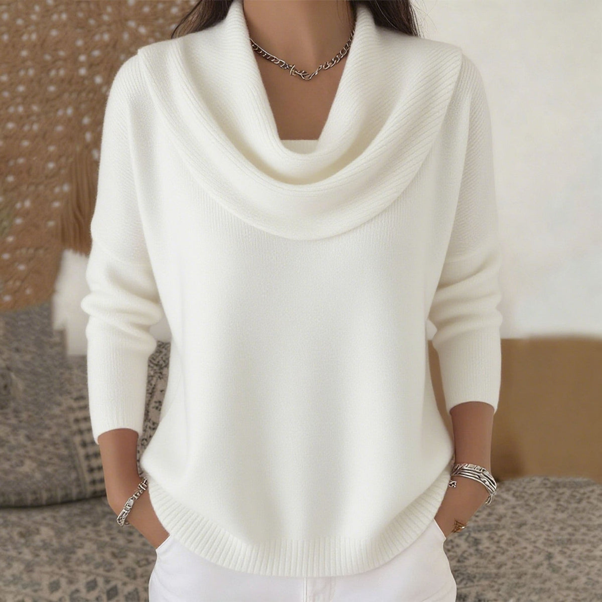 Vivienne | Cowl Neck Knit Jumper