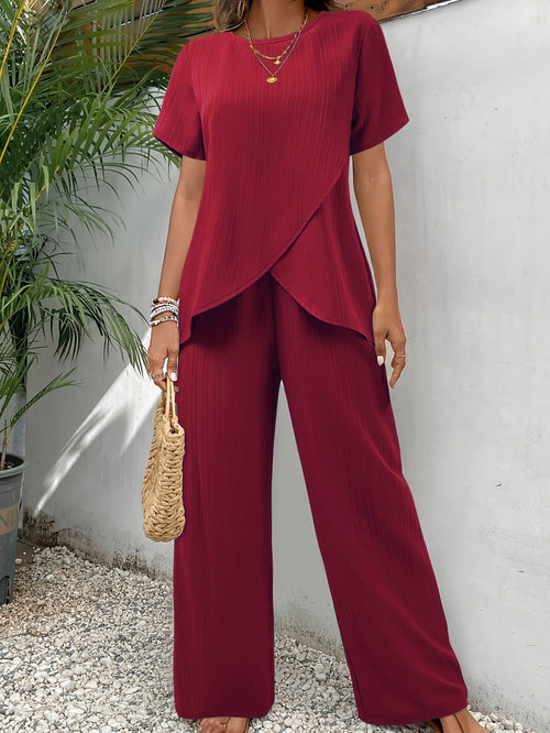 Cathy | Polished Effortless Cotton Linen Set