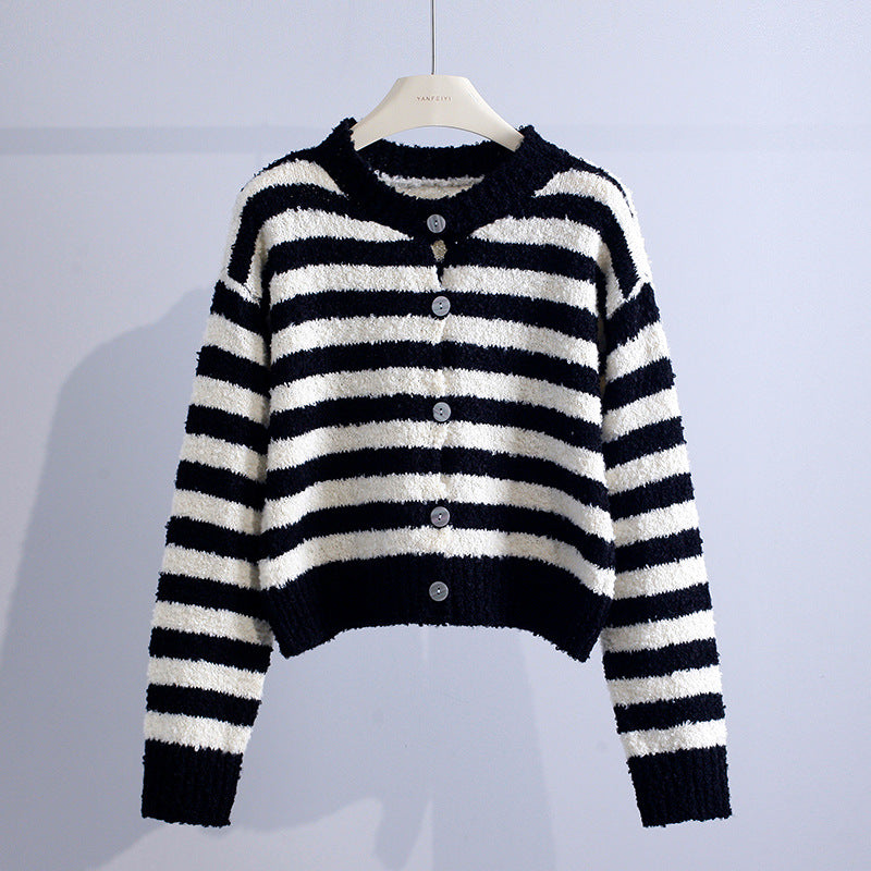 Teenie | Cozy Striped Cardigan