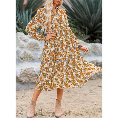 Carmel | Timeless Bohemian Relaxed Fit Midi Dress
