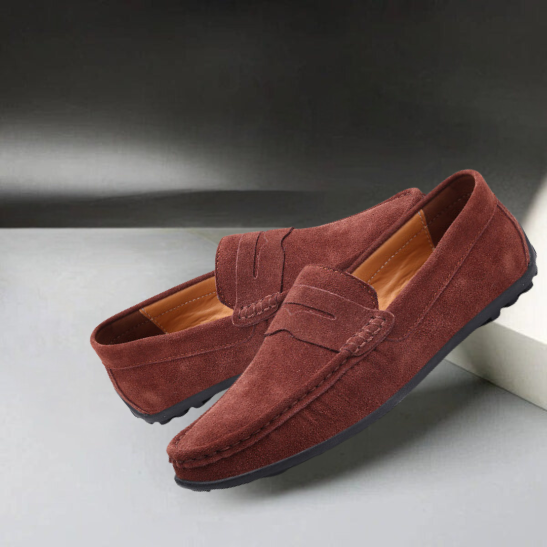 Otis - Suede Loafers with Cushioned Comfort