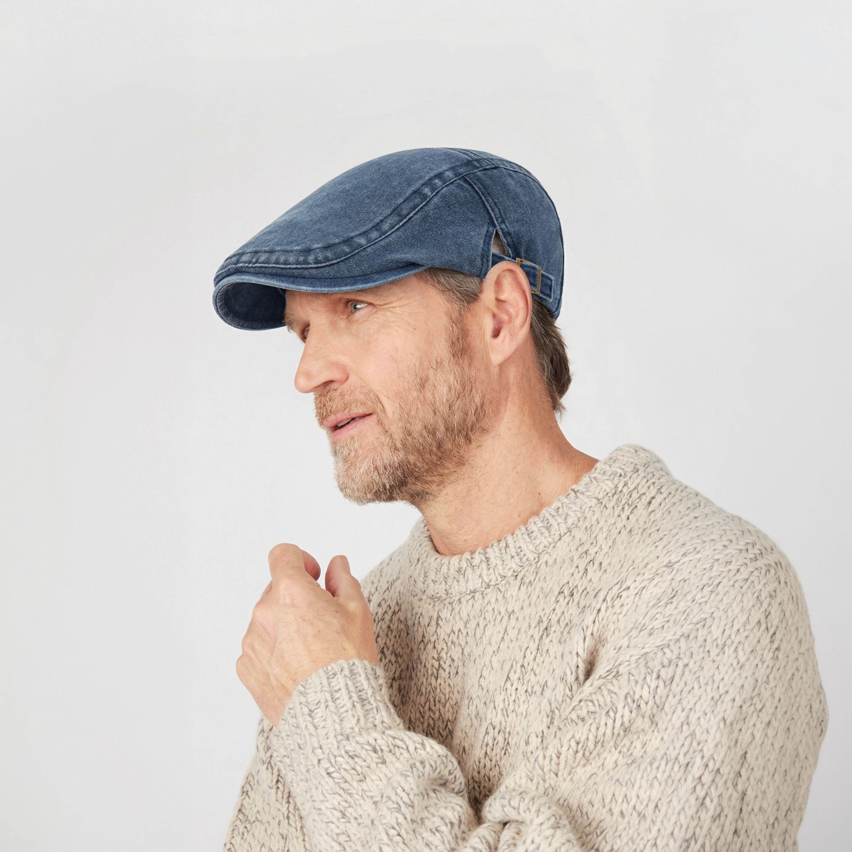 Charles - Denim Vintage Cap