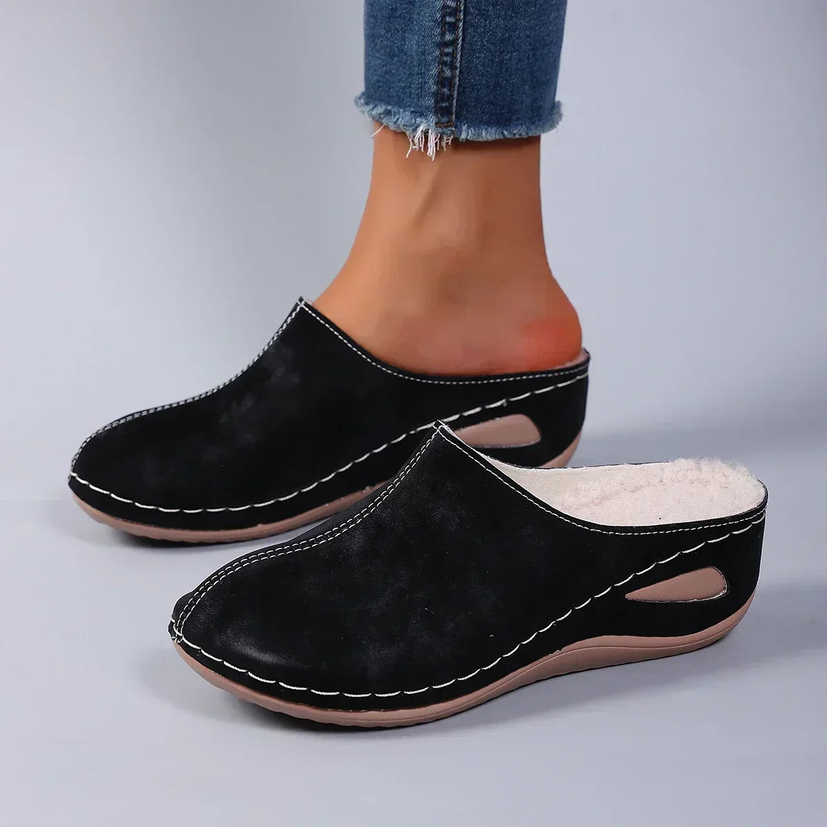 Faye | Warm Faux-Fur Lined Slippers