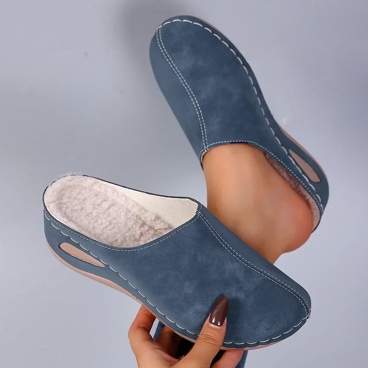 Faye | Warm Faux-Fur Lined Slippers