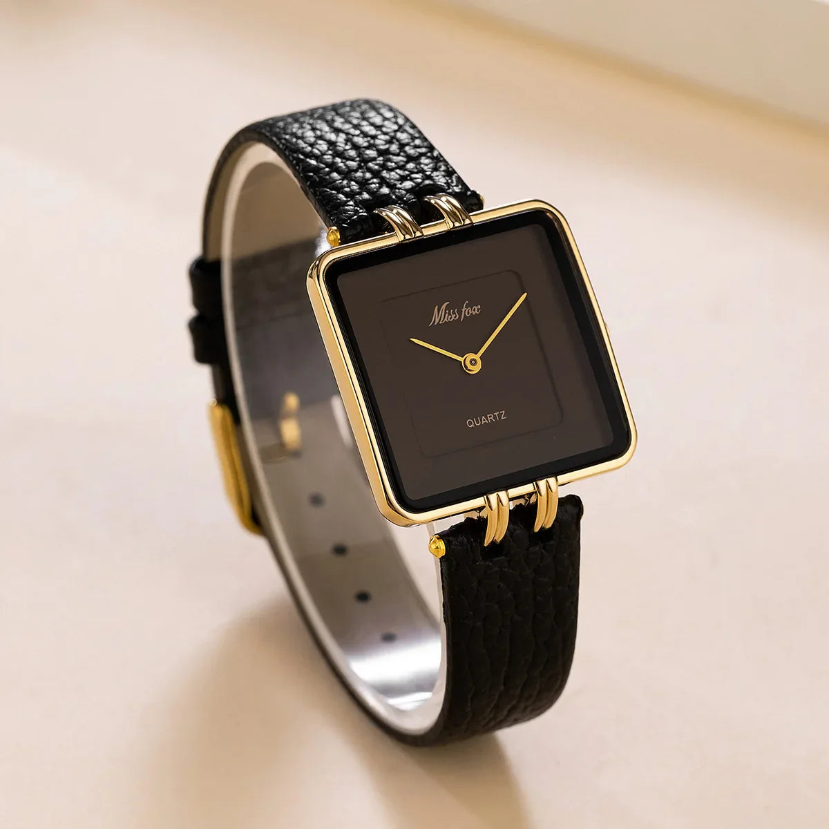 Elaine Leather Strap Watch