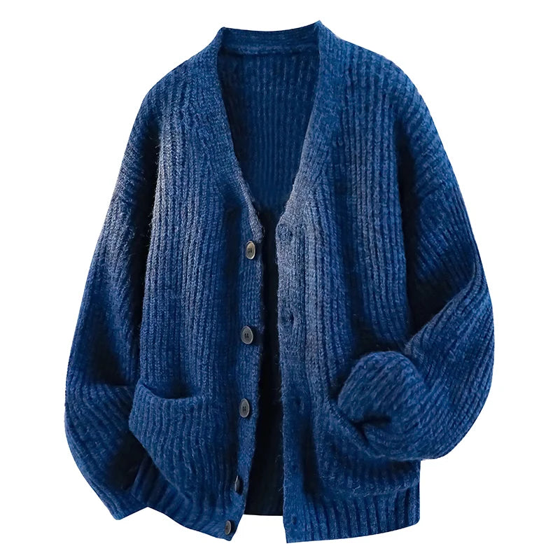 Relaxed V-Neck Cardigan