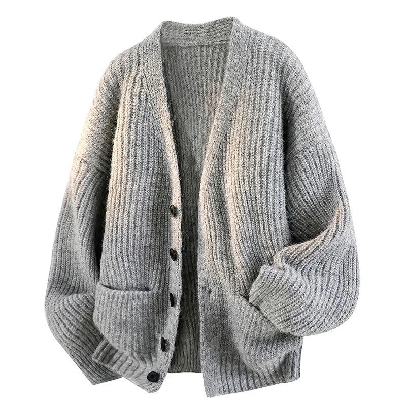 Relaxed V-Neck Cardigan