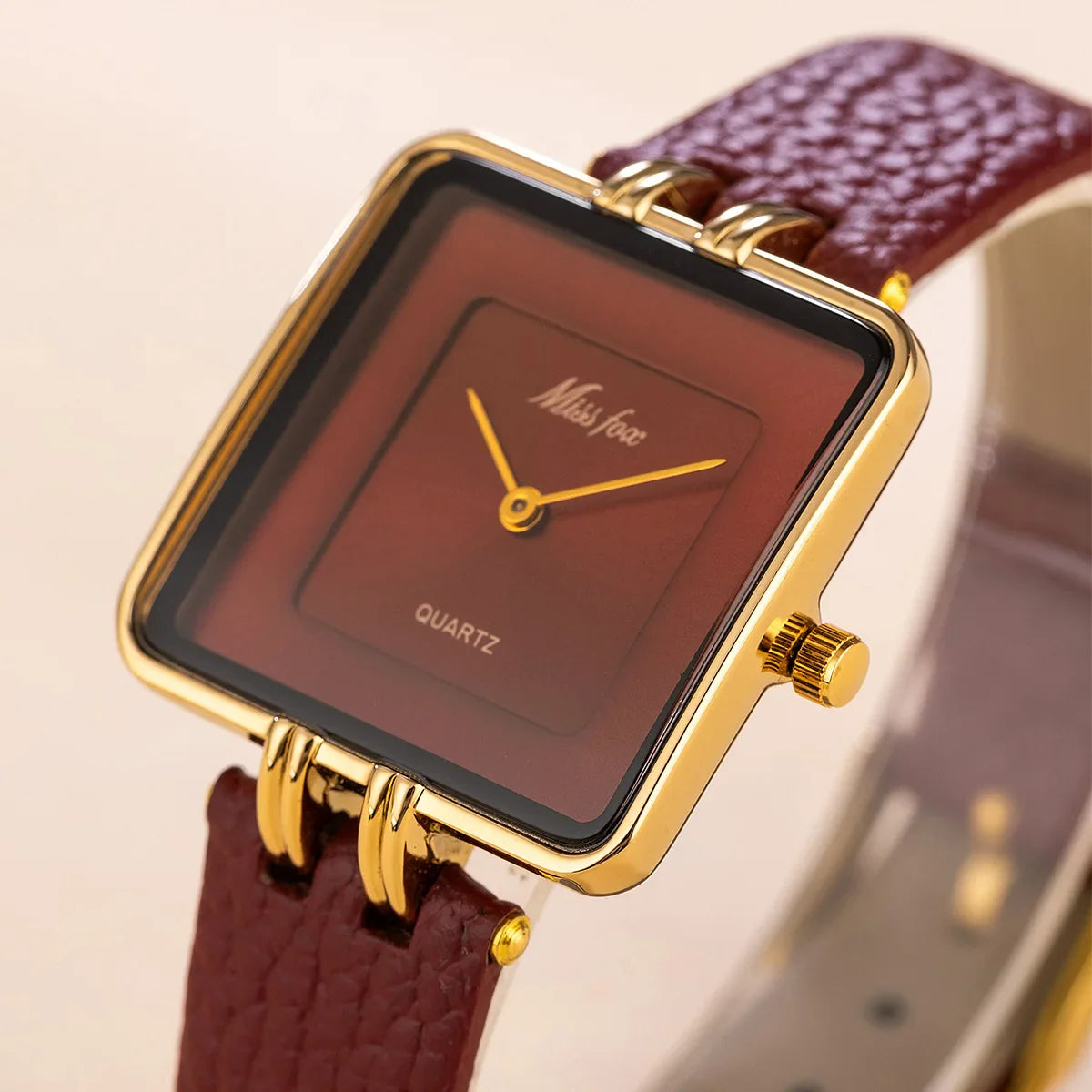 Elaine Leather Strap Watch