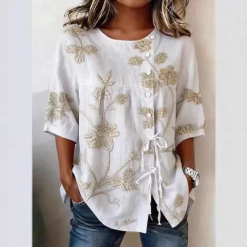 Stella | Elegant Floral Blouse