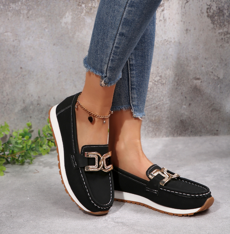 Kyrelle | Chic Orthopedic Buckle Loafers