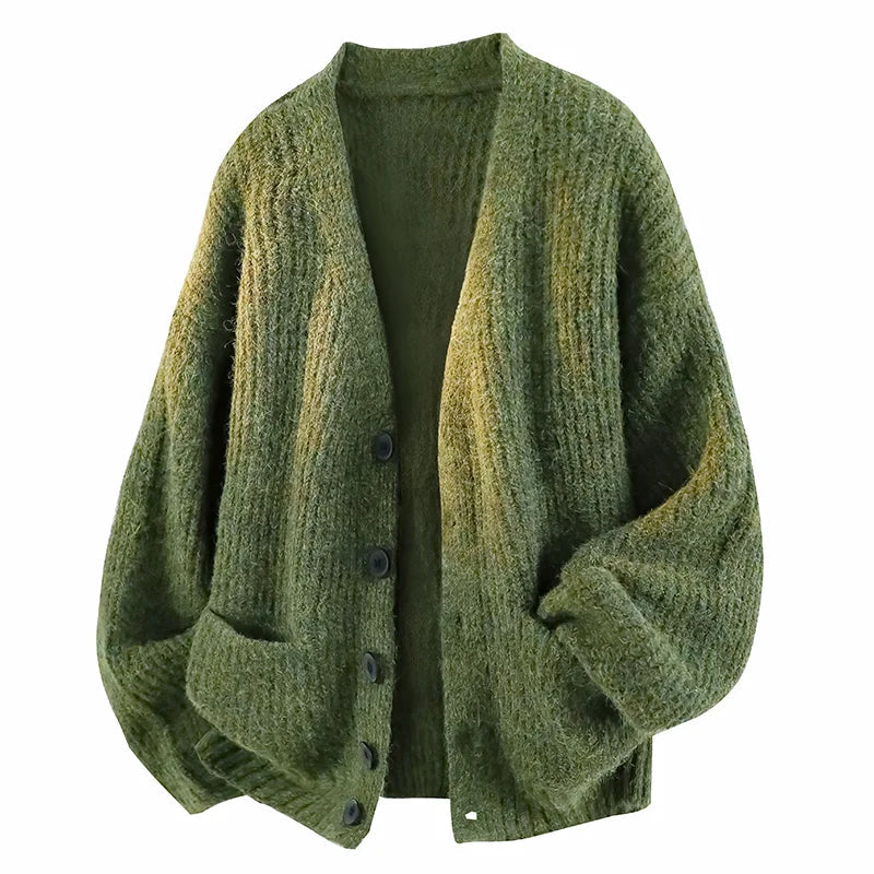 Relaxed V-Neck Cardigan
