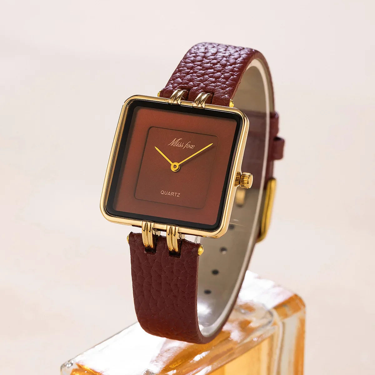 Elaine Leather Strap Watch