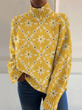 Georgia | Vintage Color Block Turtleneck