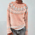 Elowen | Warm Sweater with A Classic Woven Pattern