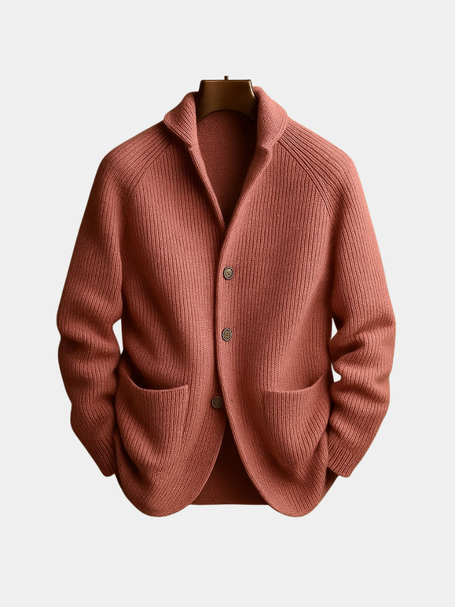 Silvoro - Ribbed Cardigan For Men