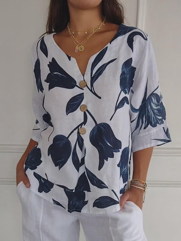 Kate | Casual Floral Blouse
