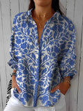 Zynelle | Blue Garden Blouse