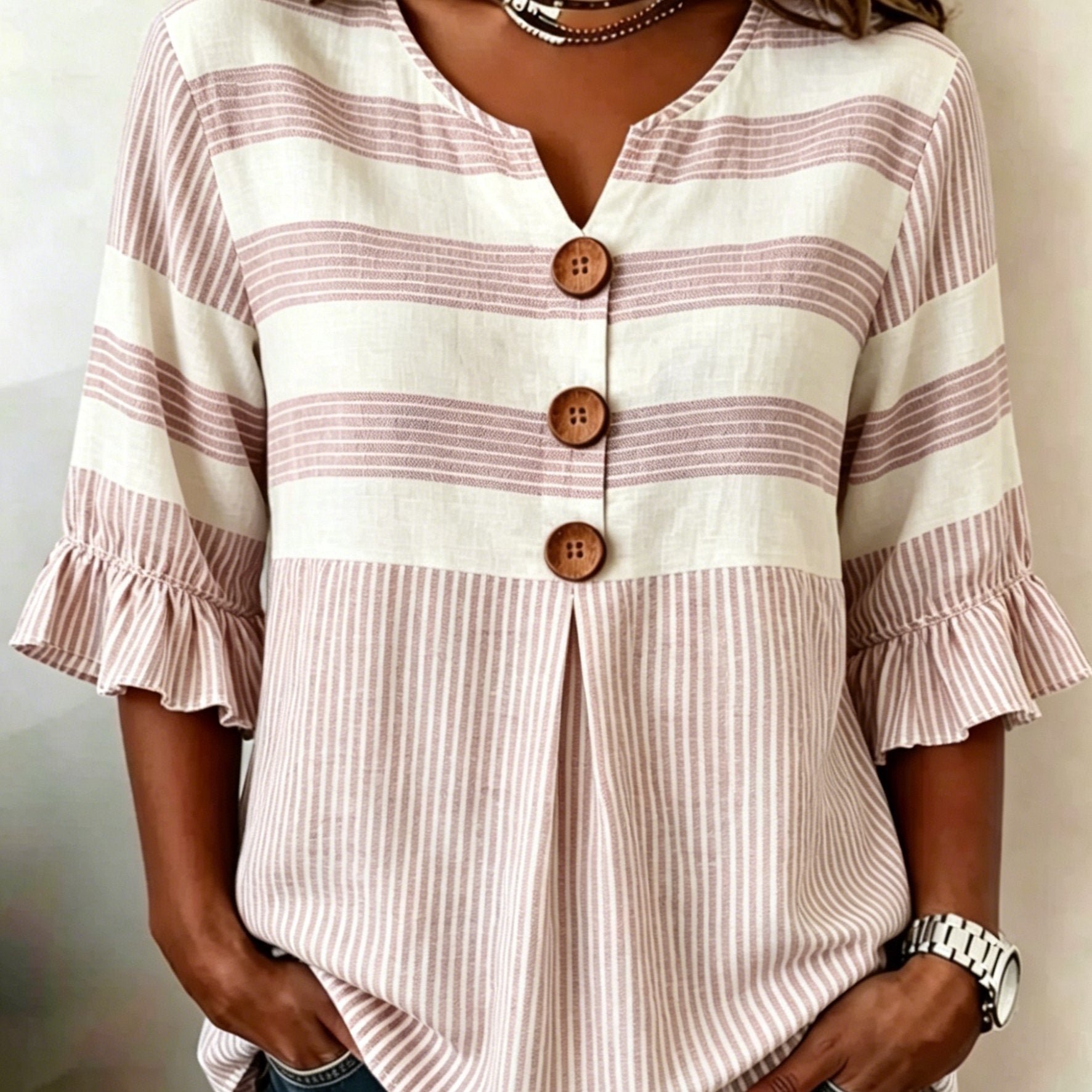 Gia - V-Neck Blouse