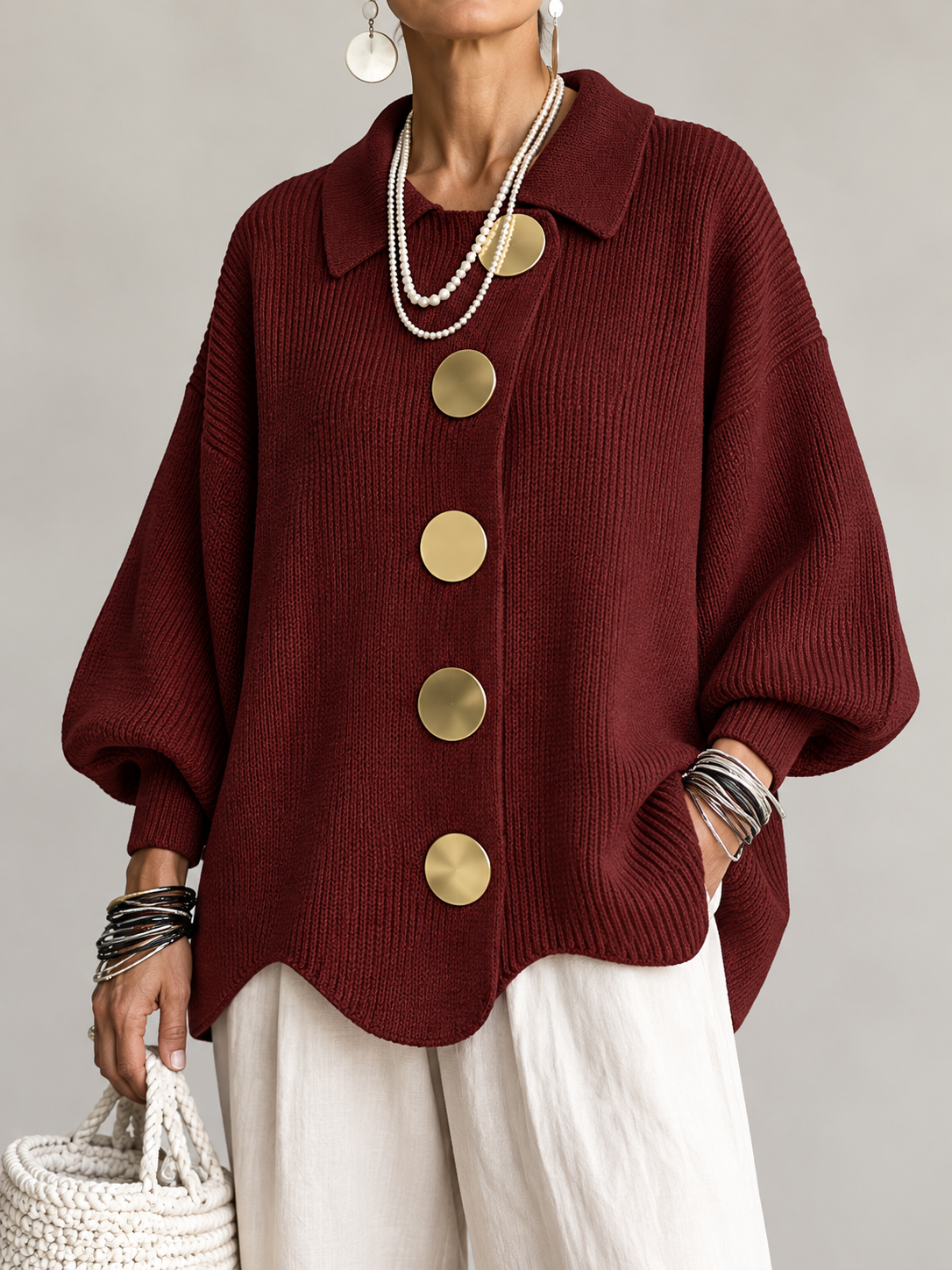 Ardelle™ | Oversized Collared Cardigan