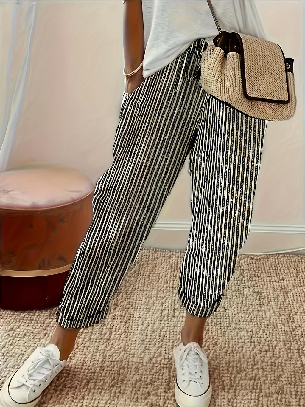 Aaliyah | Striped Casual Pants