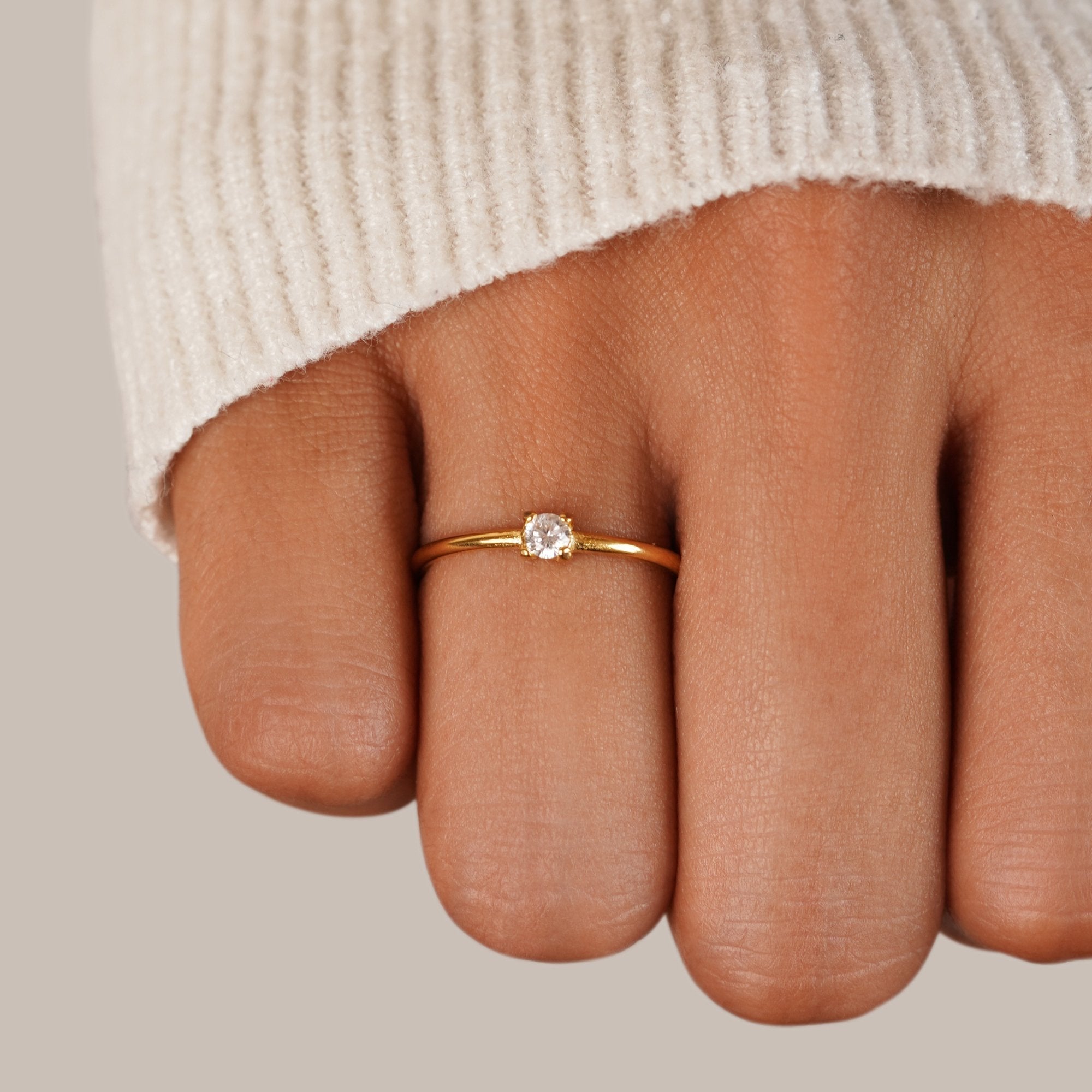 Gold Rings with Birthstone