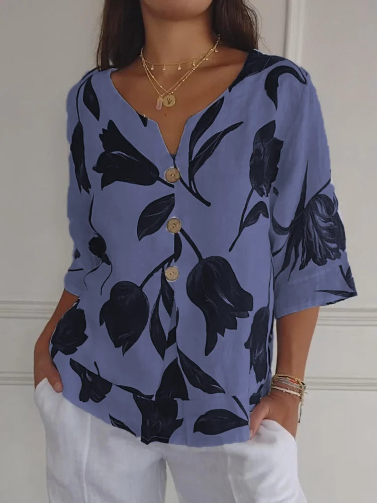 Kate | Casual Floral Blouse