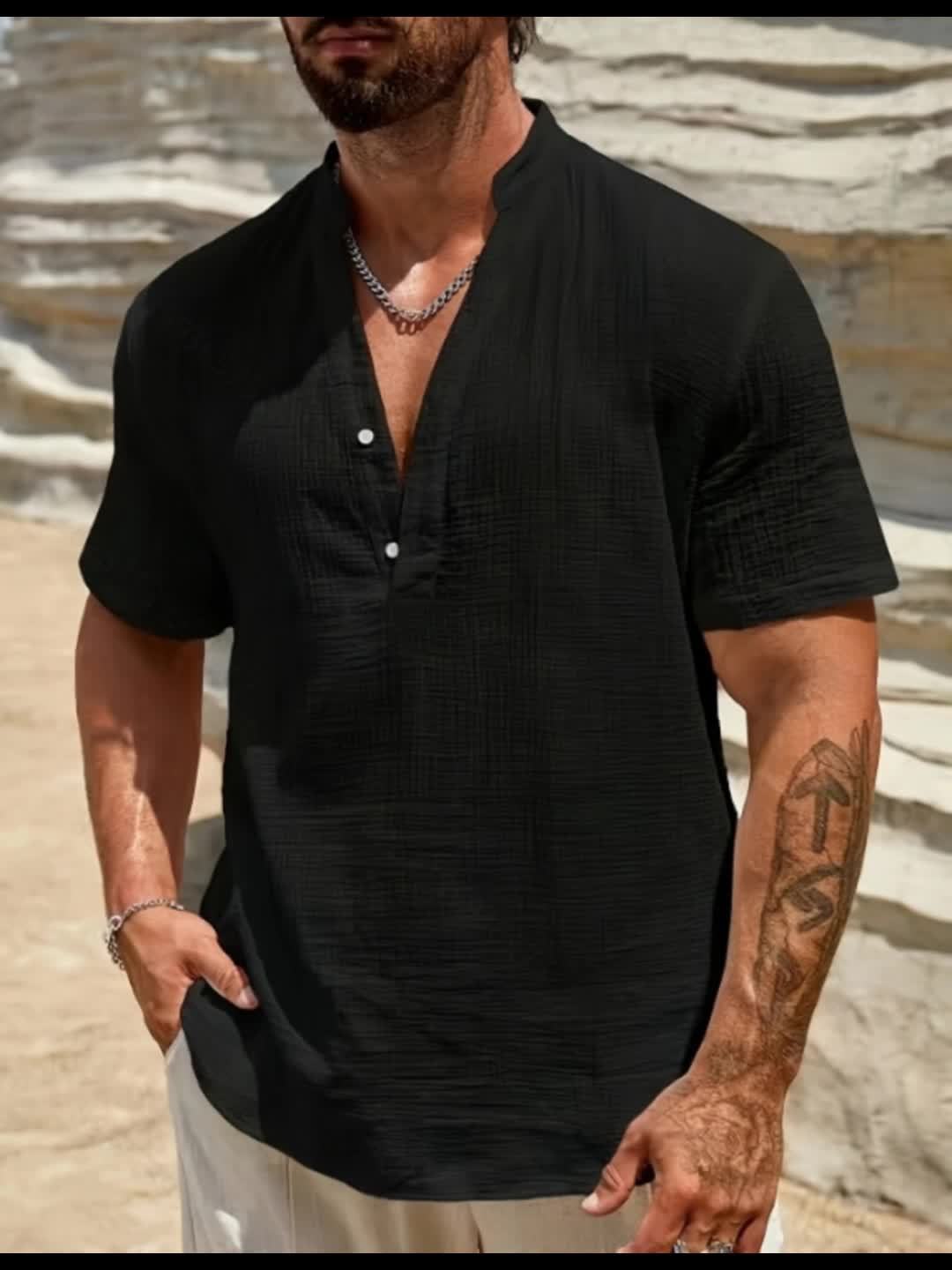 Maurice - V-Neck Polo Shirt