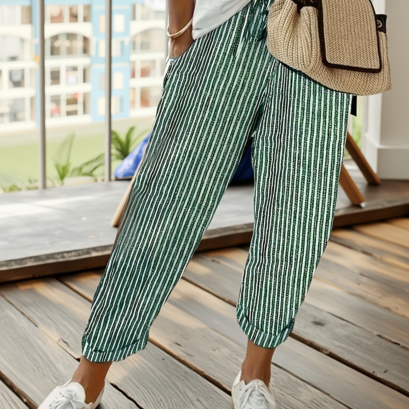 Aaliyah | Striped Casual Pants