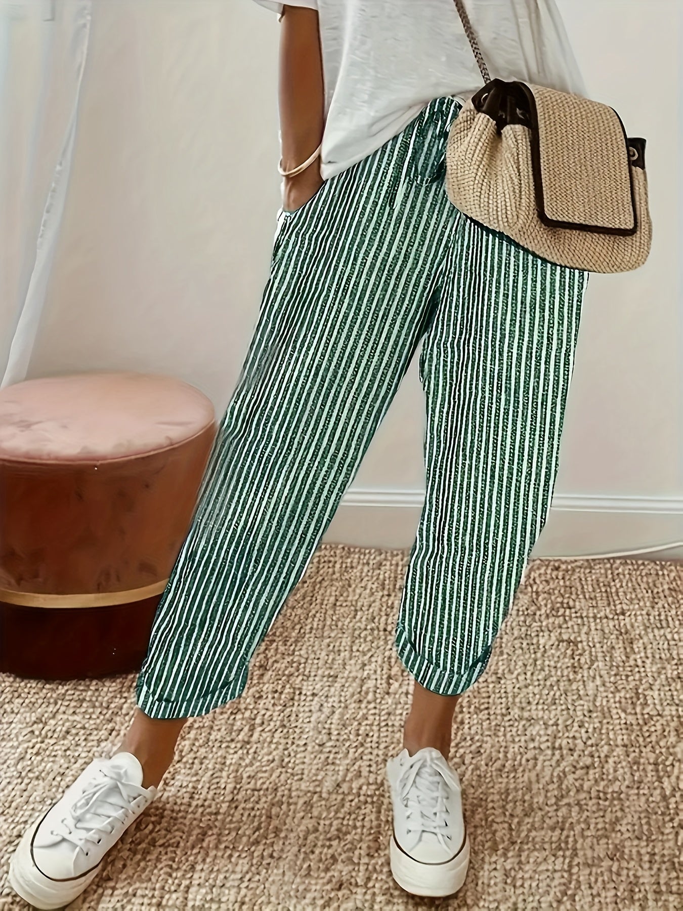 Aaliyah | Striped Casual Pants