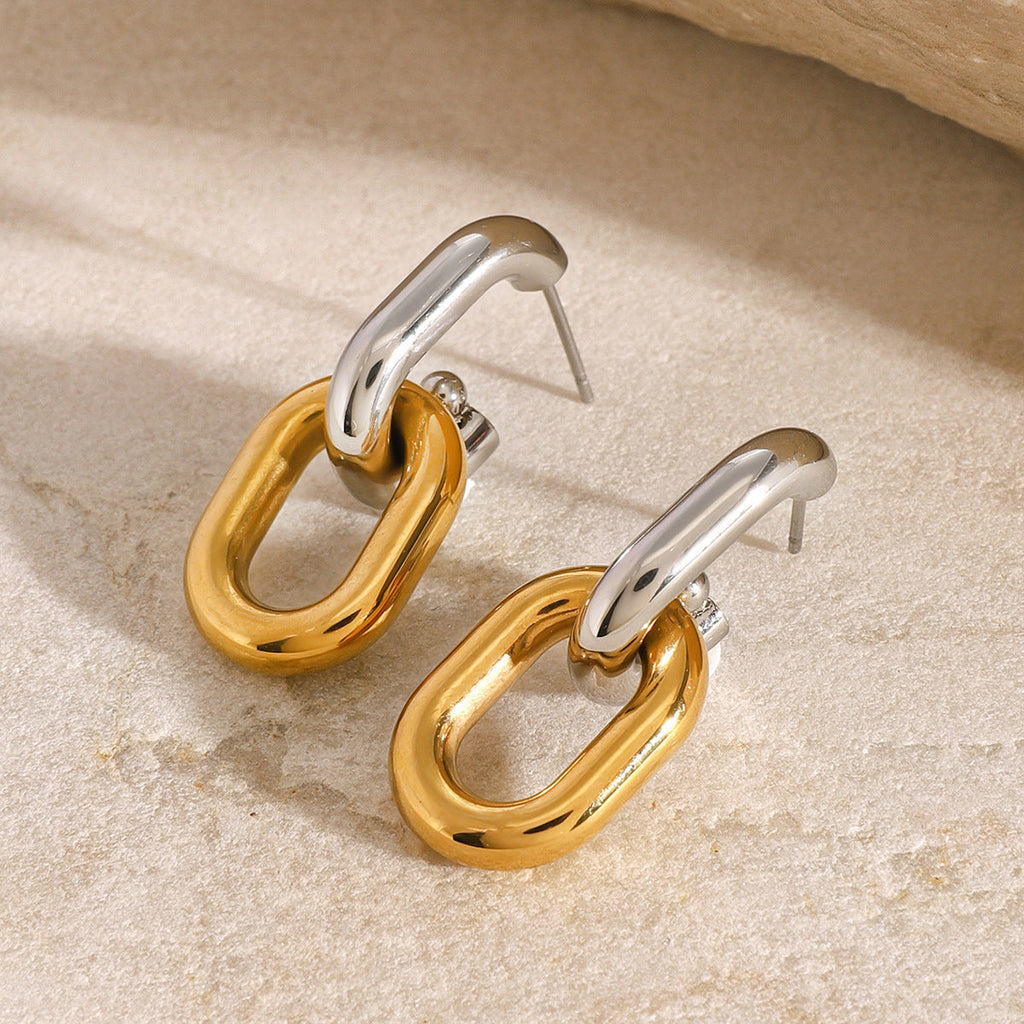 Tessa Two Tone Earrings