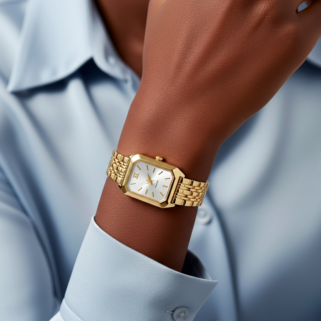 Alure Watch Gold/White