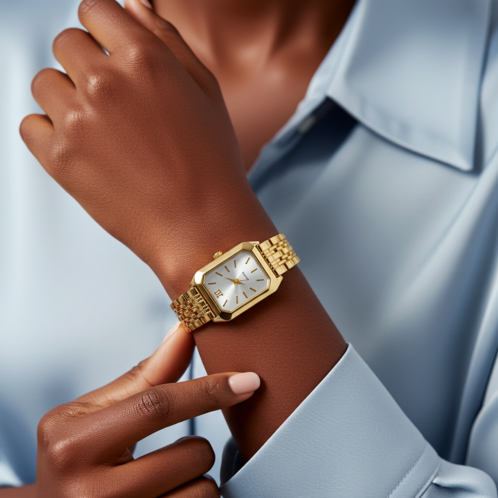 Alure Watch Gold/White