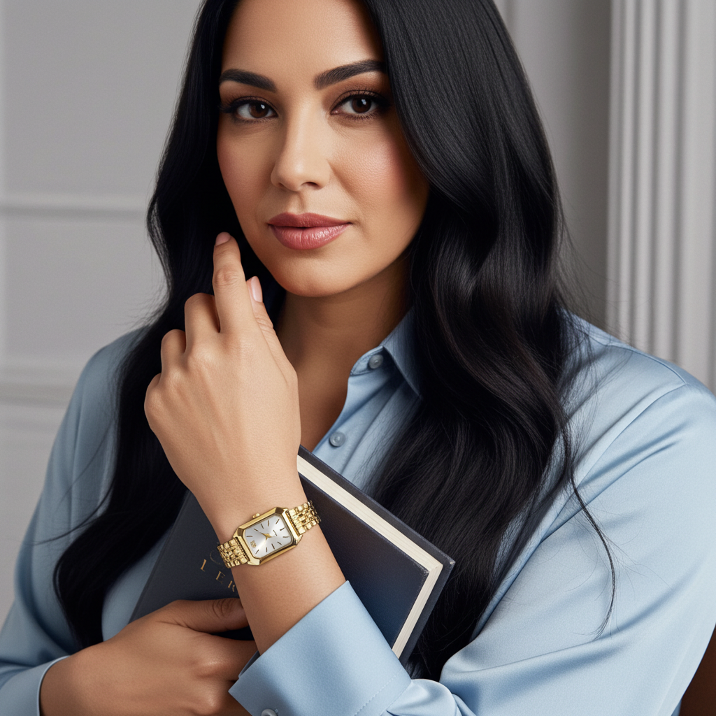 Alure Watch Gold/White