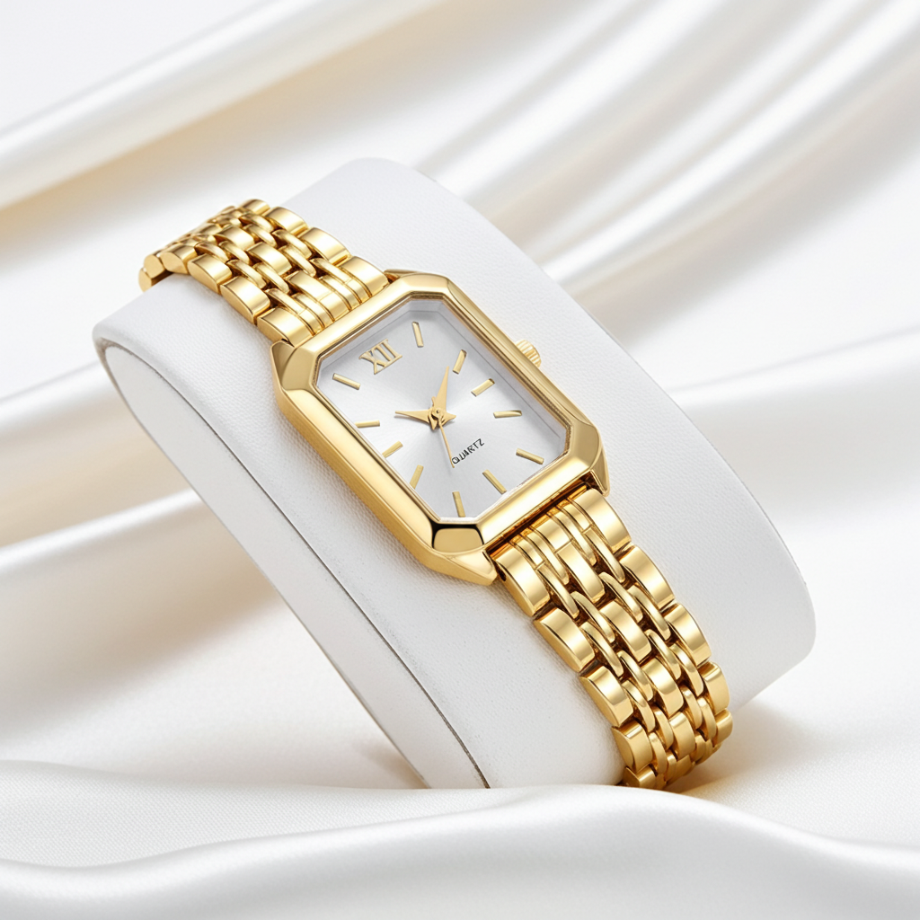 Alure Watch Gold/White